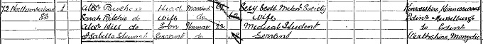 1891 Census record for Alexander Buchan