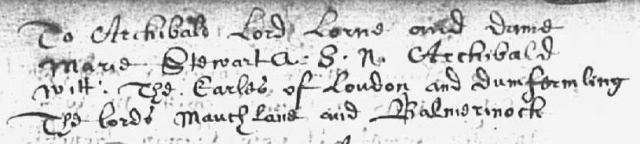 Baptism entry for Archibald Campbell