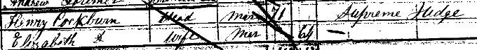 1851 Census record for Henry Cockburn, page 22