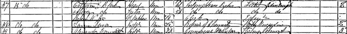 1871 Census record for James Dewar