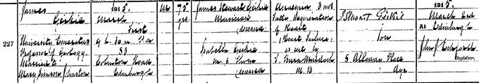 Death entry for James Geikie