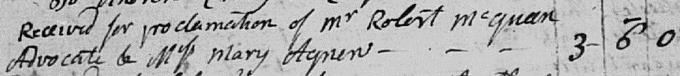Marriage entry for Robert Macqueen - Carstairs