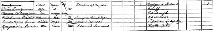 1891 Census record for Sveinbjörn Sveinbjörnsson 