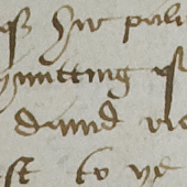Image of an extract from the minute book of the High Court of Justiciary showing part of the trial of Thomas Scott of Cambusmichaell, William Harlaw, and John for their involvement in David Rizzio’s Murder, 1 April 1566 (Crown Copyright, National Records of Scotland, JC1/13)