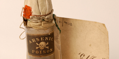 Photo of vial of arsenic poison