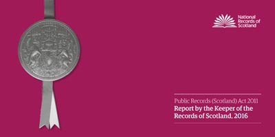 Picture showing the cover page of the Keeper's Annual Report 2016