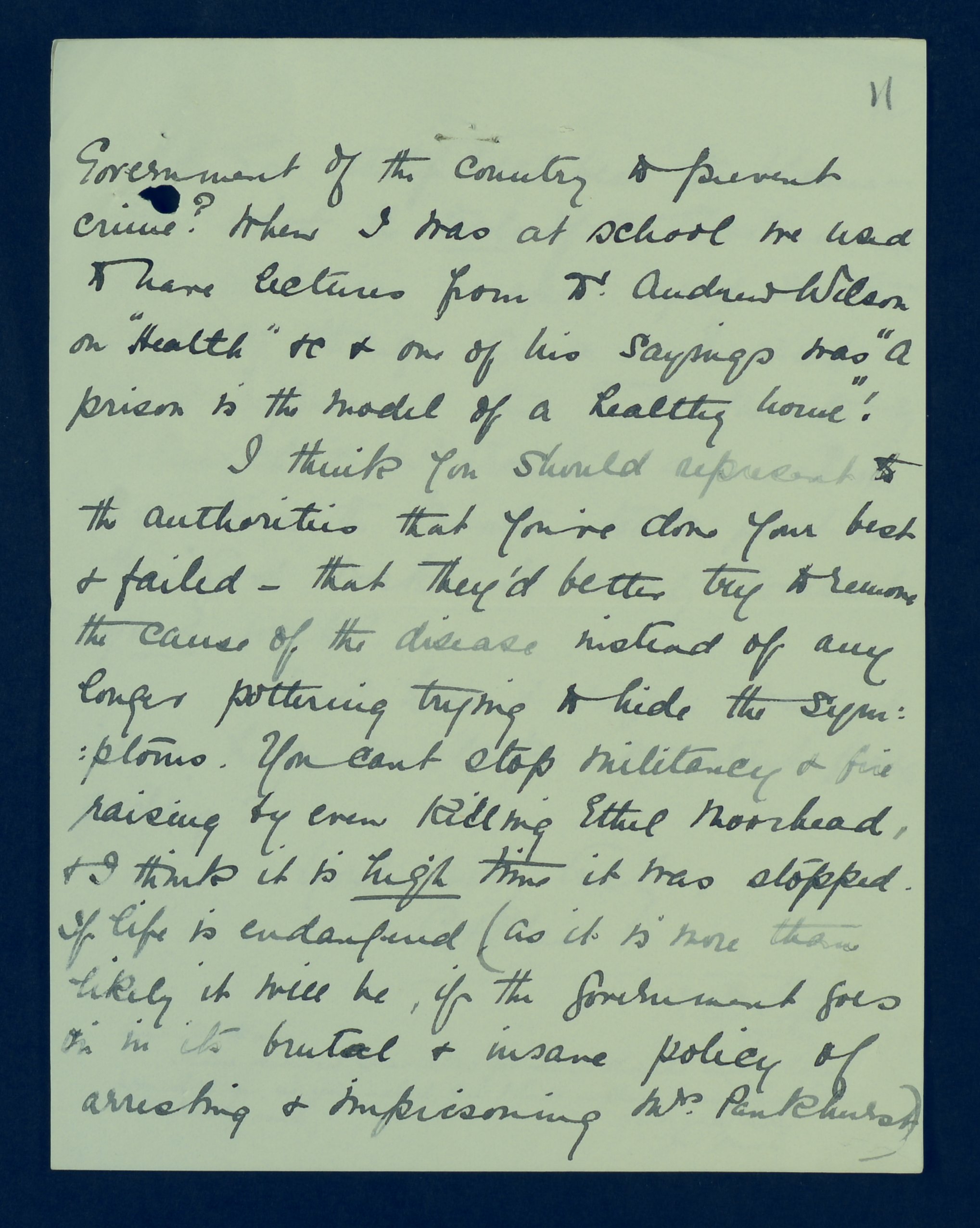 Page 2 of  letter from C. Blair to James Devon, 26 February 1914