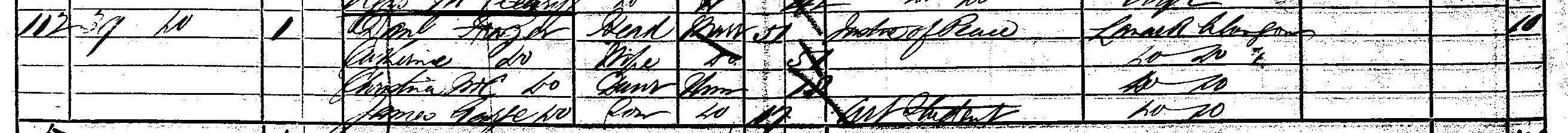James George Frazer enumerated in the 1871 census