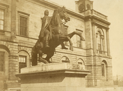 Photograph of the Wellington Statue, [1852] NRS reference GD45/26/116