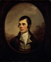 Picture of Robert Burns, 1759-1796. Poet by Alexander Nasmyth. Bequethed by Colonel William Burns, 1872. PG 1063, National Galleries Scotland