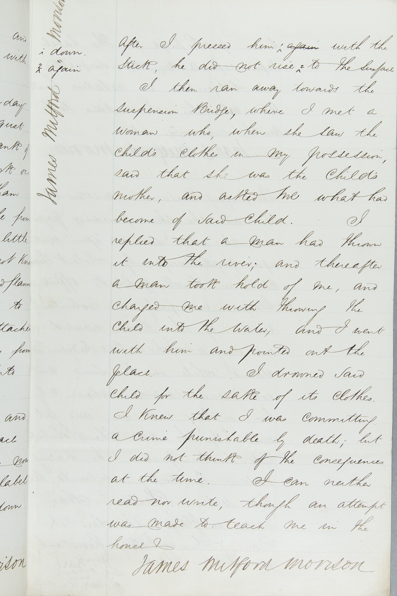 John McFadyen’s declaration, 27 August 1860, page 3