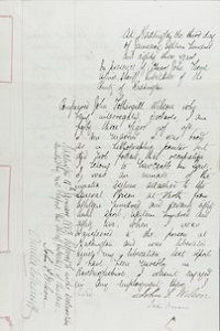 John’s statement admitting to setting fire to hay stacks because ‘I had no means of subsistence and because I wanted to get back to prison’, 3 January 1883, page 1