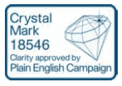 lain English Campaign’s Crystal Mark logo